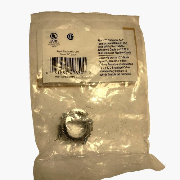 NM SE Cable Connector 49650 half inch Knockout Coupling - Picture 3 of 7